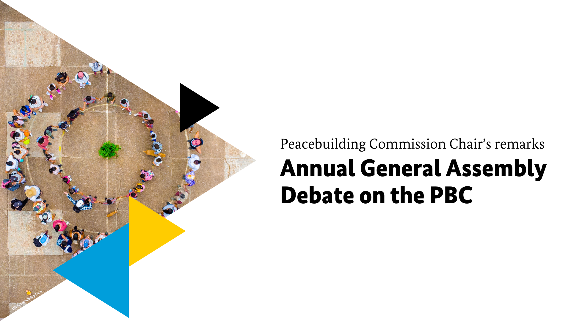 Chair's remarks at the annual General Assembly debate on the PBC, 2 ...